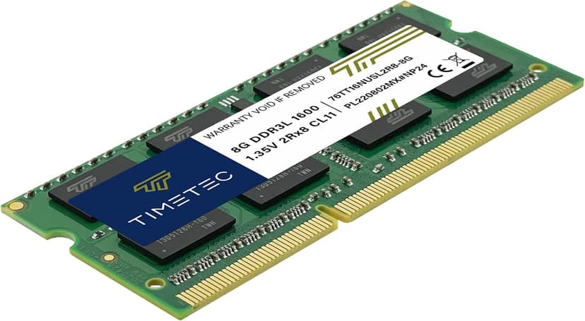Timetec 16GB KIT(2x8GB) DDR3L/DDR3 1600MHz(DDR3L-1600) PC3L-12800 Non-ECC Unbuffered 1.35V/1.5V CL11 2Rx8 Dual Rank 204 Pin SODIMM Laptop Notebook RAM