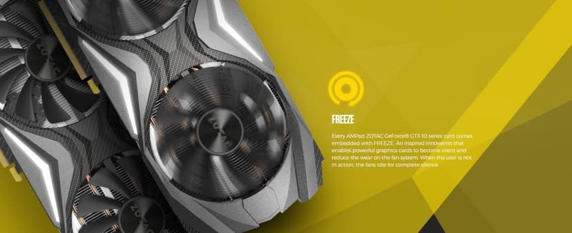ZOTAC GeForce GTX 1080 AMP! Edition, ZT-P10800C-10P, 8GB GDDR5X Ice Storm Cooling, Metal Wraparound Carbon ExoArmor exterior, Ultra-wide 100mm Fans Gaming Graphics Card