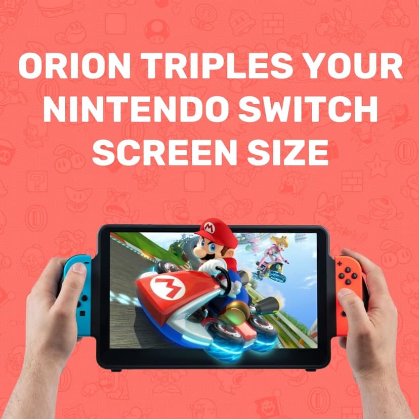 Orion by Up-Switch fully integrated Nintendo Switch portable HD 11.6 inch IPS Monitor, with USB Type-C and HDMI in for PS5, XBOX, Laptop, Smartphone