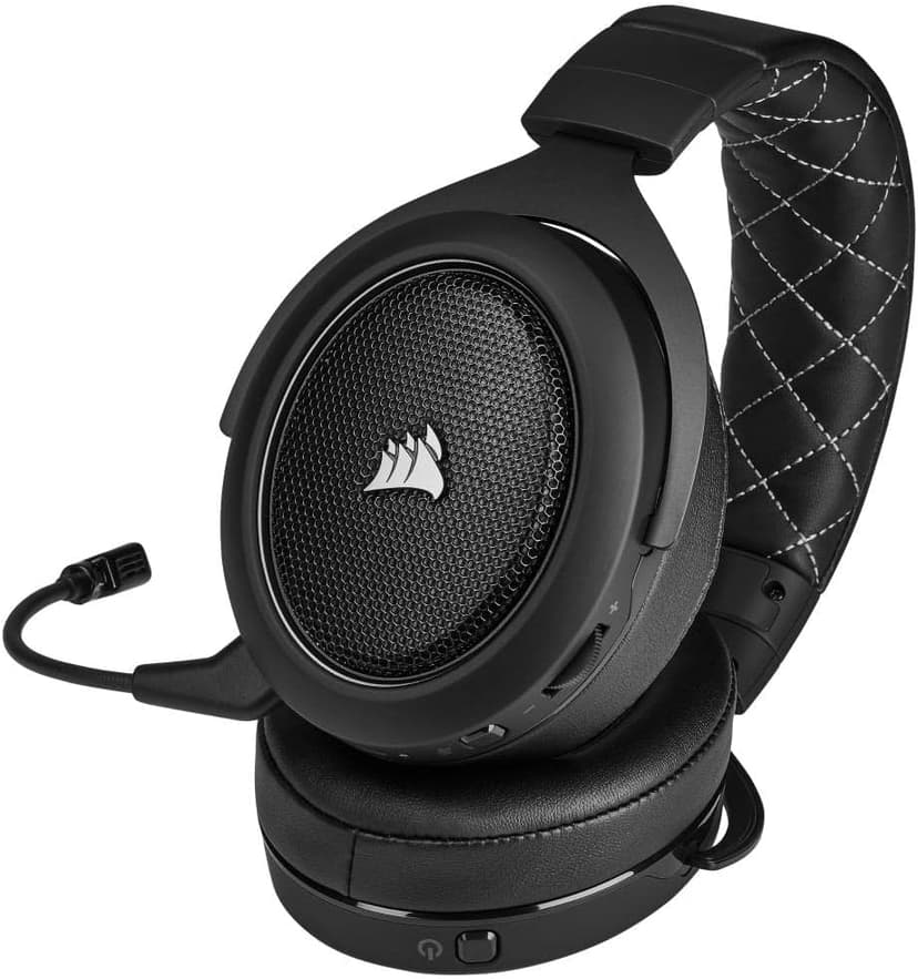 Corsair HS70 Pro Wireless Gaming Headset - 7.1 Surround Sound Headphones for PC, MacOS, PS5, PS4 - Discord Certified - 50mm Drivers – Carbon,Black
