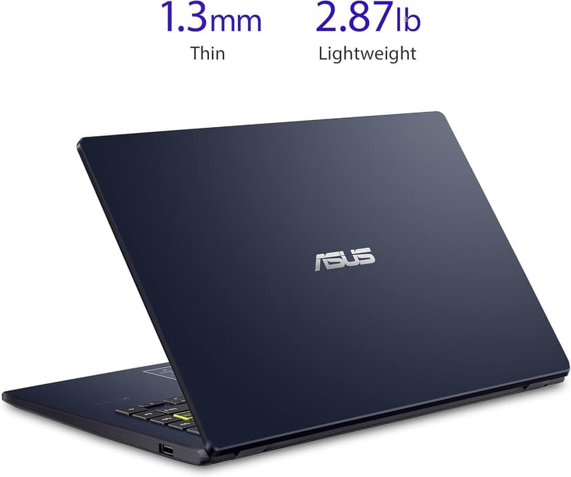 ASUS Vivobook Go 14 L410 Ultra Thin Laptop, 14â€ FHD Display, Intel Celeron N4020 Processor, 4GB RAM, 64GB eMMC, NumberPad, Windows 11 Home in S Mode, 1 Year Microsoft 365, Star Black, L410MA-AH02