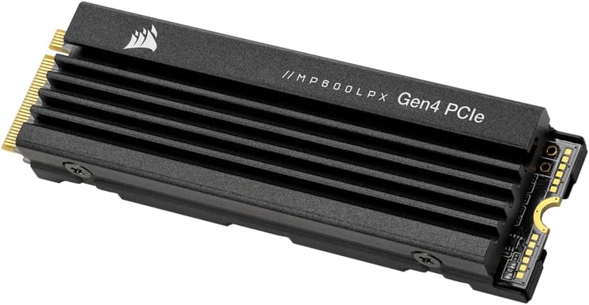 Corsair MP600 PRO LPX 1TB M.2 NVMe PCIe x4 Gen4 SSD - Optimised for PS5 (Up to 7,100MB/sec Sequential Read & 5,800MB/sec Sequential Write Speeds, High-Speed Interface, Compact Form Factor) Black