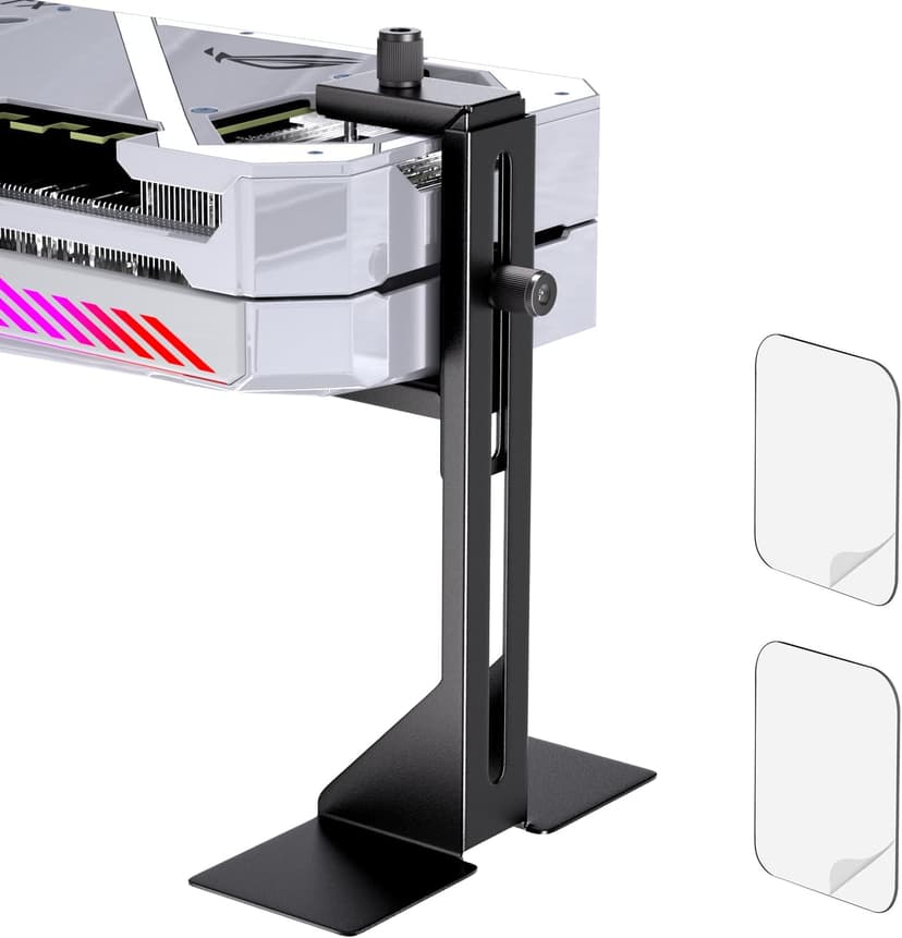GPU Support Bracket, Graphics Card Support, GPU Brace, Video Card Holder Bracket with Bottom Adhesive, GPU Stand, Adjustable Anti Sag GPU Stand 35-120mm, Support GPU 4090 Thickness Support up to 75mm