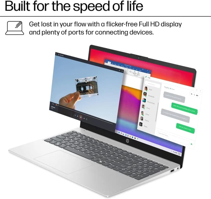 HP Flagship 15.6 Touchscreen Laptop Computer - w/MS Office Lifetime • Intel 13th Gen Core i3 (Up to 4.5GHz) • HD Touch Display • for Business & Student • AI Copilot • Win 11 Pro (32GB RAM | 1TB SSD)