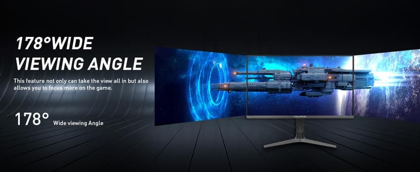 Haurve 32” UHD 4K 144Hz Gaming Monitor with Height Adjustable Stand, PD 90W, HDMI 2.1, DP 1.4, USB-C, RGB, Speakers, 0.5ms, 3840X2160 Display, (HG3214K)