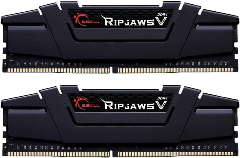 G.SKILL Ripjaws V Series (XMP) DDR4 RAM 64GB (2x32GB) 3200MT/s CL16-18-18-38 1.35V Intel AMD Desktop Computer Memory UDIMM - Black (F4-3200C16D-64GVK)