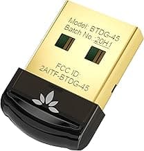 Avantree DG45 USB Bluetooth Adapter Dongle for PC, Computer, Desktop, and Laptop - Compatible with Windows 11/10/8.1/8 Only - Connects Bluetooth Headphones, Speakers, Keyboards, Mice, and Printers