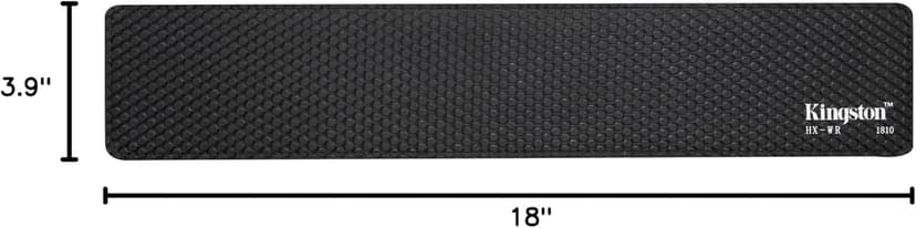 HyperX Wrist Rest - Full Sized - Cooling Gel - Memory Foam - Anti-Slip - Ergonomic - Keyboard Accessory, Black