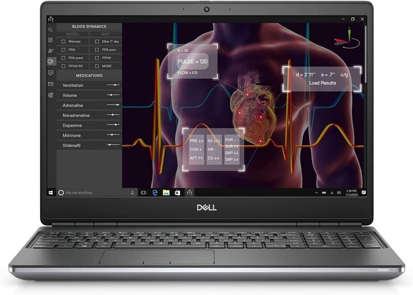 Dell Precision 7550 Workstation Laptop | Intel Core i7-10750H | 16GB RAM | 512GB SSD | NVIDIA Quadro T1000 | 15.6" FHD 1080p Display | Backlit Keyboard | Windows 11 Pro | Powerful Mobile PC (Renewed)