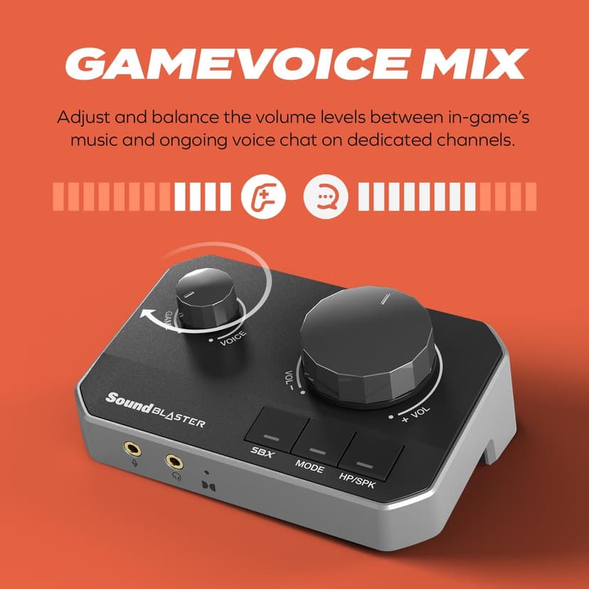 G8 – Hi-Res Gaming USB DAC with Dual USB Audio Mixing and Fully Customizable Acoustic Engine and 10-Band Equalizer
