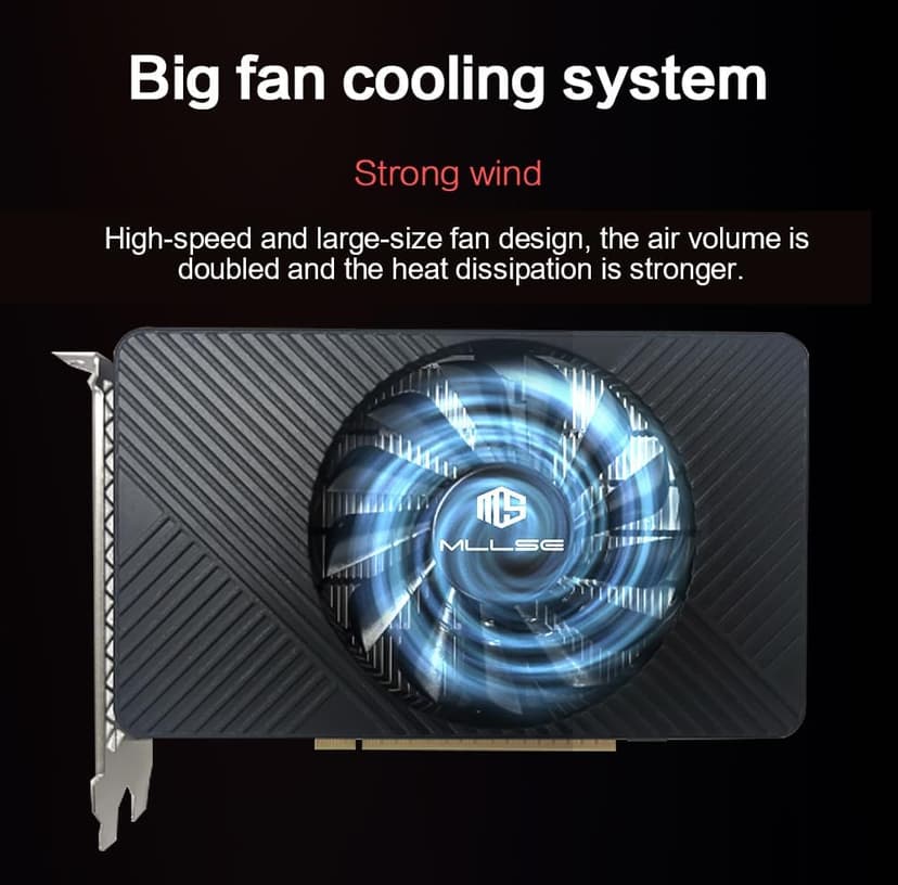 GeForce GTX 750 Ti Graphics Card, 4GB GDDR5, 128-Bit, PCIe 3.0 x16, DirectX 12, 640 CUDA Cores, Low Power Single Fan GPU for Gaming & Work