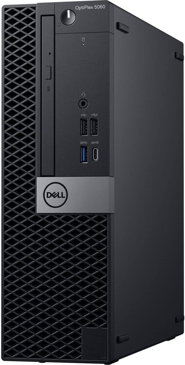 Dell 5060 Desktop PC w/RGB LEDs | Windows 11 Pro | Intel i5-8500 | 16GB RAM 500GB SSD | New 24" FHD Monitor | Home or Office Optiplex Computer | 5G WiFi + BT (Renewed)