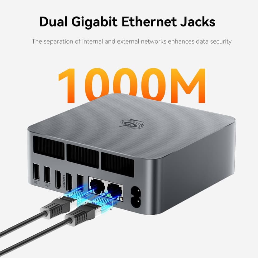 Beelink EQR6 Mini PC AMD Ryzen 7 6800U, 32GB LPDDR5 1TB PCIE4.0 SSD Dual LAN Mini Computer with AMD Radeon 680M, Dual 4K Display/ USB3.2/ WiFi6/ BT5.2 / Home/Office/Gaming