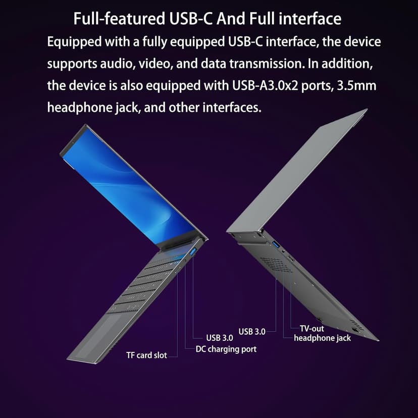Morostron Win11 Laptop Computer, 15.6 Inch N5095 Quad core 16GB RAM 512G SSD, FHD 1920 * 1080 IPS Display Notebook PC, Backlit Keyboard, Finger Print Touch ID, AC WiFi,All-Metal Body