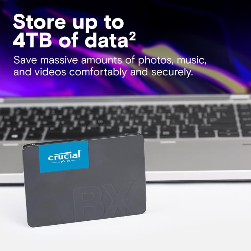 Crucial BX500 480GB 3D NAND SATA 2.5-Inch Internal SSD, up to 540MB/s - CT480BX500SSD1