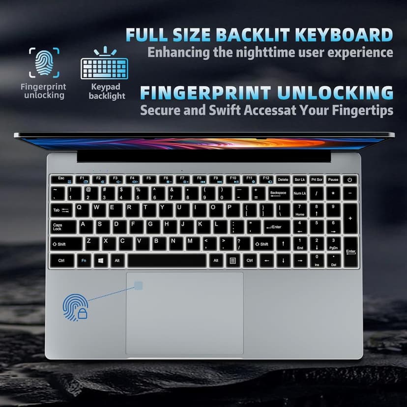 Gaming laptop,15.6 inch Laptop Computer, Laptops Celeron N5095 Processor, 24GB DDR4 512GB SSD, FHD 1920 * 1080 Display,180 Angle Opening,Backlit Keyboard,Mini-HDMI,Traditional Computers,win 11 pro