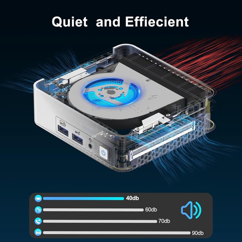 GEEKOM Mini PC XT12 Pro, 12th Gen Intel i9-12900HK NUC12 Mini Computers(14C/20T,Up to 5GHz), 32GB DDR4 RAM & 1TB PCIe Gen 4 SSD Mini PC Windows 11 Pro, 8K/Quad Display/USB4.0/WiFi 6E/BT5.2/2.5G LAN