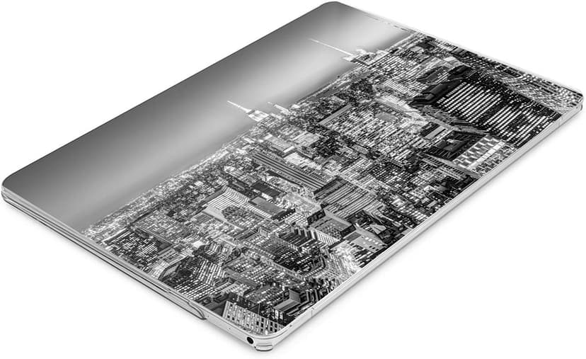 Hard Case Compatible for MacBook Pro 16 14 M3 M2 2023 M1 Pro 13 2022 Air 13 2021 Retina 2020 Mac 11 12 Monochrome New York Cover America Protective Design Skyline Laptop City Nightlife Print