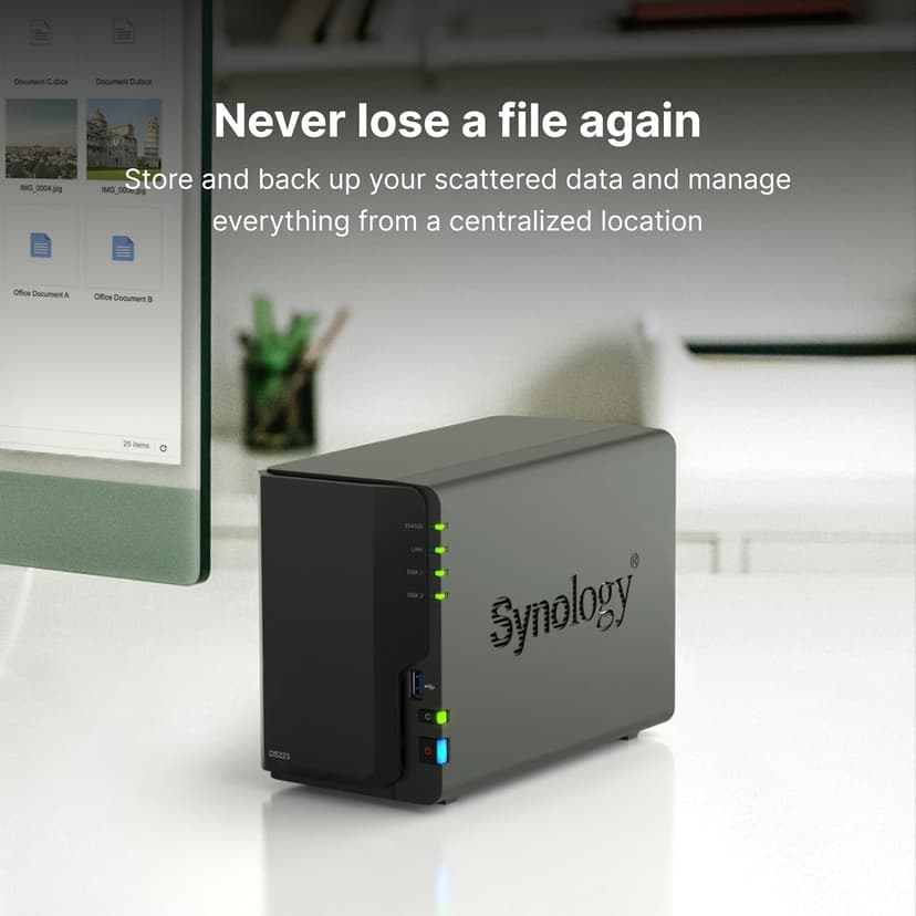 Synology 2-Bay NAS DS223 (Diskless)