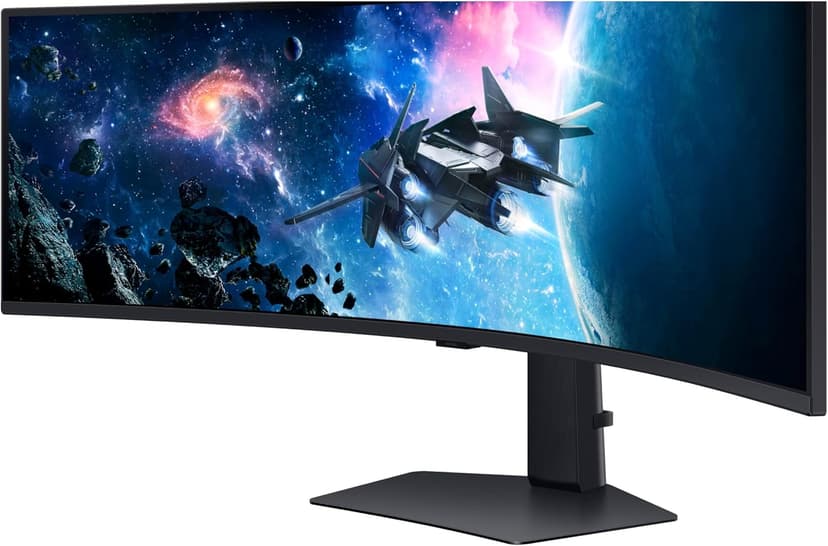 SAMSUNG 49” Odyssey G9 Series DQHD 1000R Curved Gaming Monitor, 1ms(GtG), VESA DisplayHDR 1000, 240Hz, AMD FreeSync Premium Pro, Height Adjustable Stand, Ultrawide Screen, LS49CG954ENXZA, 2024