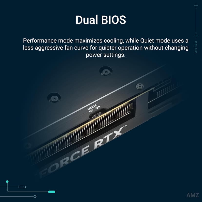 ASUS The SFF-Ready Prime GeForce RTX™ 5060 Ti 16GB GDDR7 OC Edition Graphics Card (PCIe® 5.0, 16GB GDDR7, HDMI®/DP 2.1, 2.5-Slot, Axial-tech Fans, Dual BIOS)