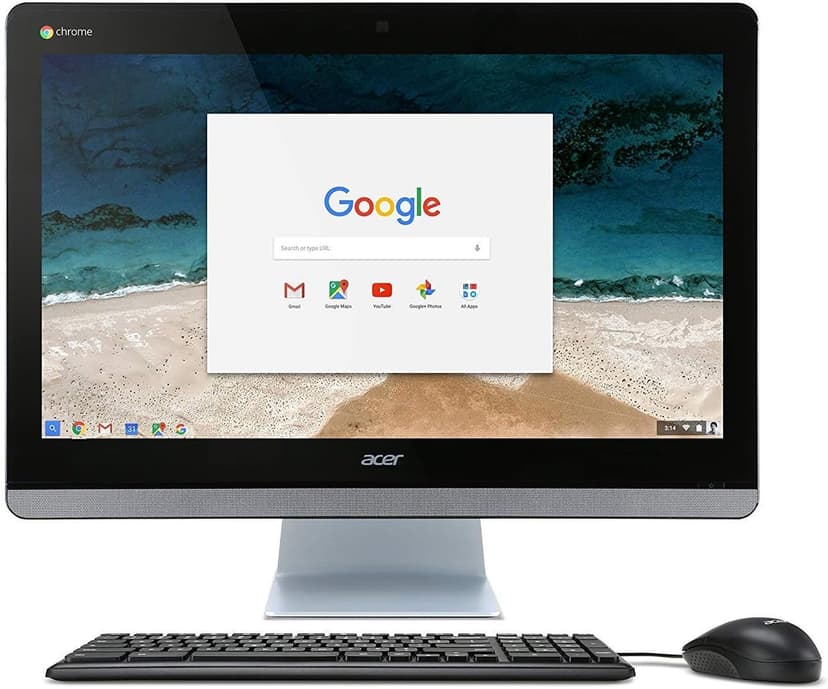 Acer DQ.Z0EAA.001;CA24I-CN Chromebase 24 CA24I-Cn-Intel Celeron 4GB RAM-16GB SSD-23.8'' Non-Touchscreen AIO PC (Renewed)