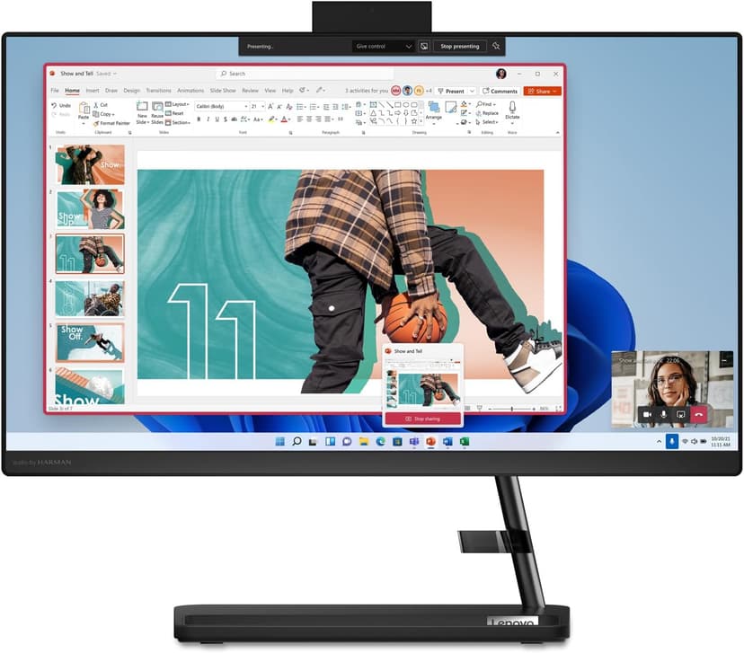 Lenovo IdeaCentre AIO 3i - All in One Desktop - PC Computer - Mouse & Keyboard Included - 21.5" FHD Display - Windows 11-8GB Memory - 256GB Storage - Intel Core i3-1215U