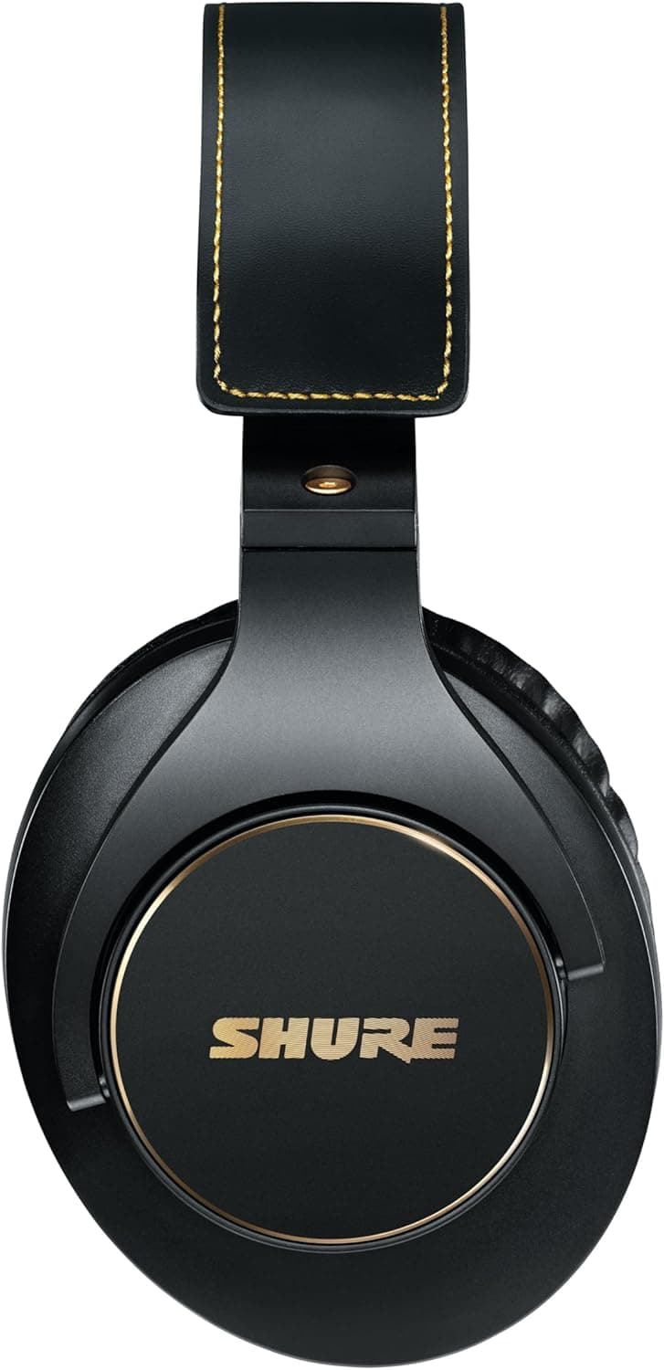 Shure SRH840A Over-Ear Wired Headphones for Critical Listening & Monitoring, Professional Headset, Tailored Frequency Response, Superior Detailed Sound, Adjustable & Collapsible Design - 2022 Version