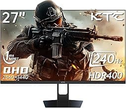 27'' 240hz Gaming Monitor 1440p(2560× 1440) 144Hz 1ms Fast HVA HDR400 130% sRGB HDMI & DisplayPort AdaptiveSync VESA Tilt Eye Care