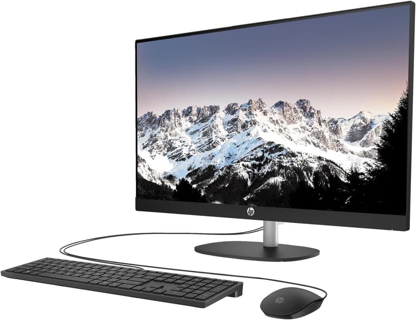 HP Business 27" 13th i7 All in One Desktop Computer, FHD Display, 32GB RAM, 1TB SSD, IR Camera, RJ-45, Wi-Fi 6, Wired KB & Mouse, Windows 11 Pro, Black, with Adata 512 External SSD Bundle