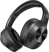 Upgrade Pro‑level Hybrid Active Noise Cancelling Headphones with HD Sound, Wireless Bluetooth Headphones Over The Ear Unequaled Comfort, Vivid Deep Bass, for Home Office Travel Birthday Gift, Black