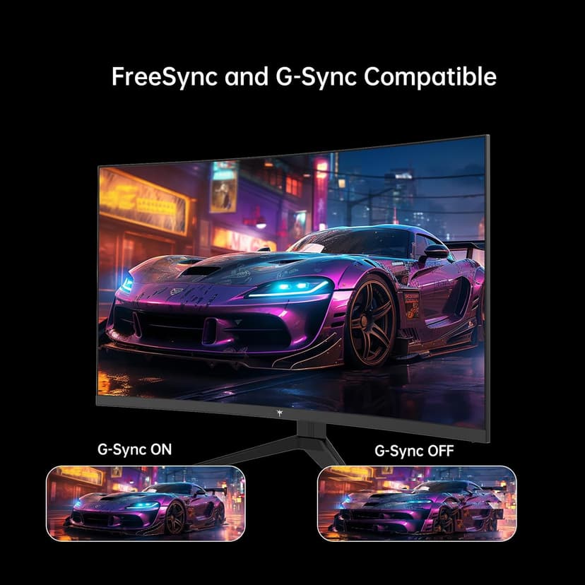 32 Inch FHD 1080p Curved Gaming Monitor - VA 1500R Curved Monitor, 165Hz 1ms MPRT, FreeSync & G-Sync, 122% sRGB, DP/HDMI, VESA, HDR10 for Gaming Home Office Business PC Monitor