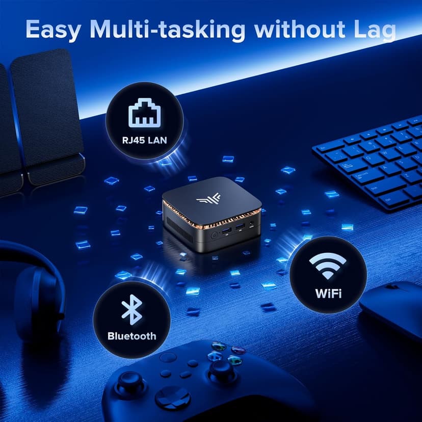 KAMRUI Mini PC, 12th N97 Mini Computers(Beat N150, up to 3.6GHz), Desktop Computers 16GB RAM 1TB SSD, Micro PC Computer Support 4K HDMI+DP, Desktop PC with Dual WiFi, Business Home Office