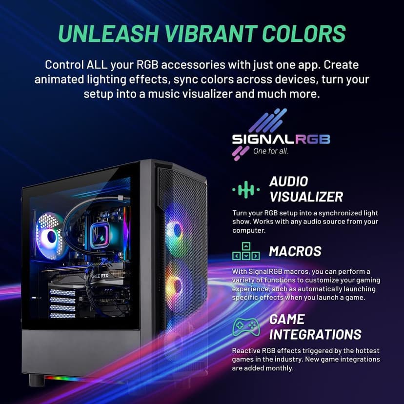 Skytech Gaming Shadow Gaming PC Desktop – Intel Core i7 13700F 2.1 GHz, NVIDIA RTX 4060, 1TB NVME SSD, 16GB DDR4 RAM 3200, 600W Gold PSU, 360mm AIO, 11AC Wi-Fi, Windows 11 Home 64-bit,Black