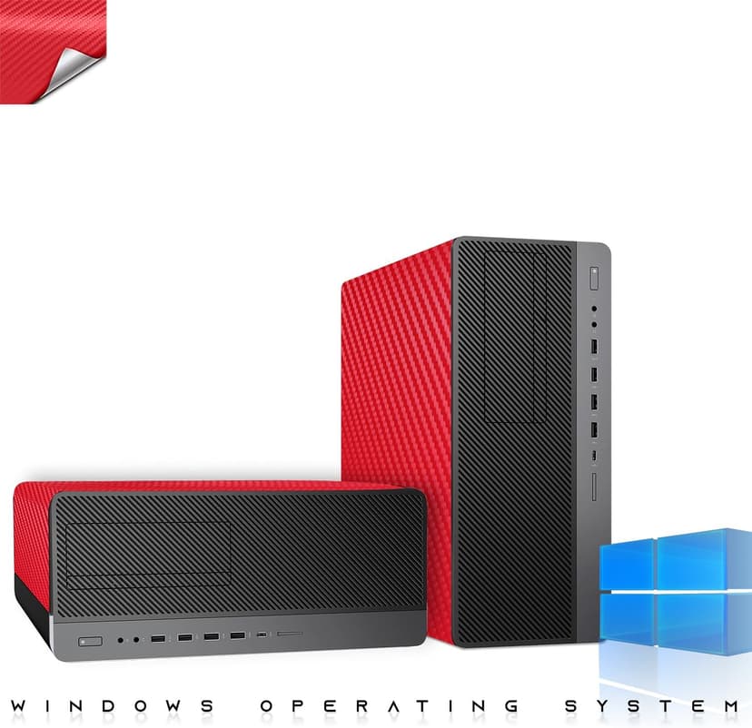 HP Z1 Gaming Desktop, Christmas Edition – Intel Core i7 9th Gen | 16GB DDR4 Ram | 512GB SSD | GTX 1660s | 24-inch Curved Monitors | Win 11 Pro Computer Tower for PC Gamers, Carbon Red (Renewed)