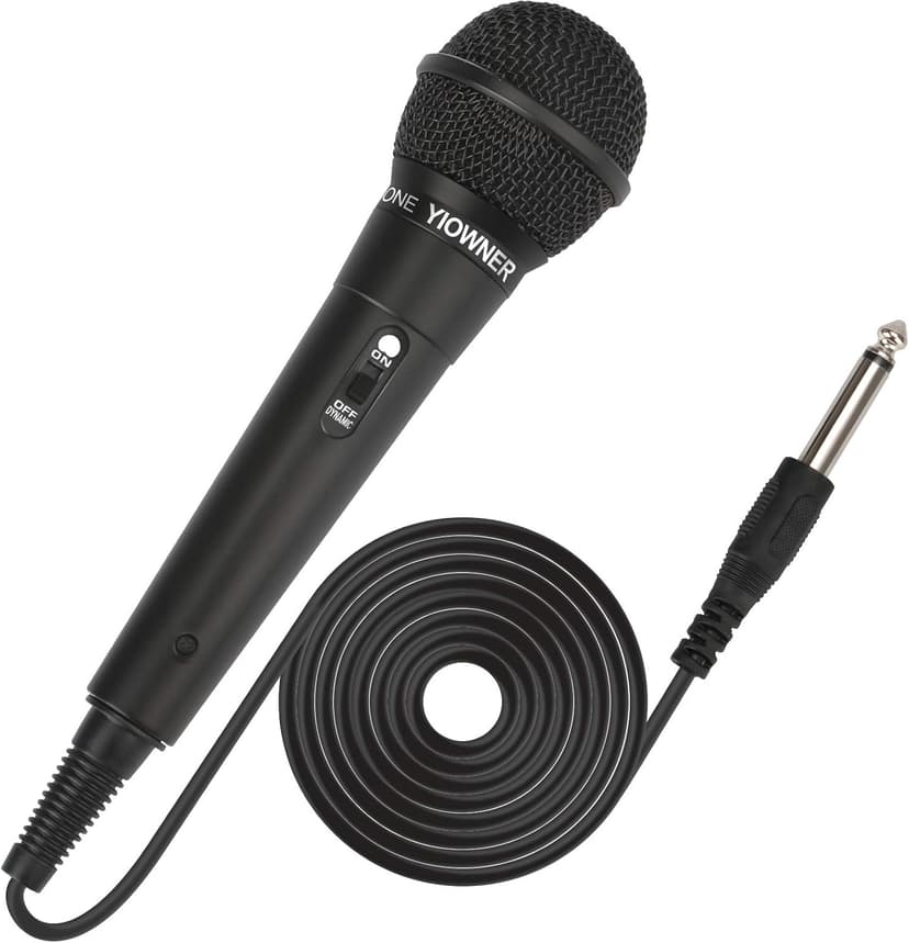Wired Karaoke Microphone, Handheld for Singing, With 2.5m Cable, Vocal Dynamic Mic for Speaker, AMP, Mixer, DVD