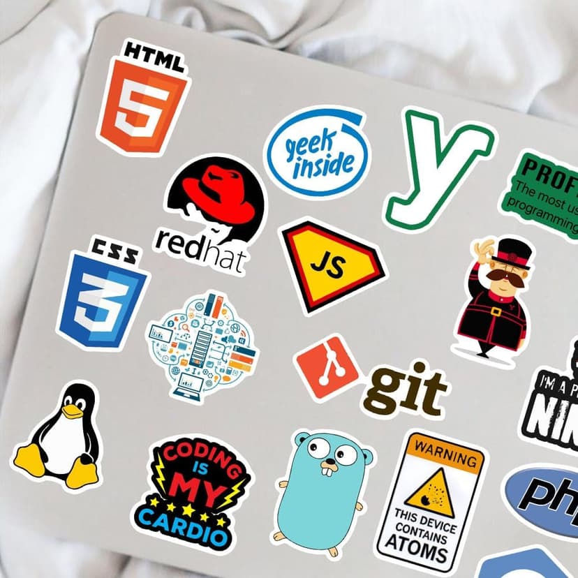 100 PCS Programming Stickers for Developers, Coders, Programmers, Hackers, and Engineers | Laptop Decals for Tech Enthusiasts