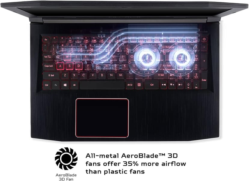 Acer Predator Helios 300 Gaming Laptop PC, 15.6" FHD IPS w/ 144Hz Refresh, Intel i7-8750H, GTX 1060 6GB, 16GB DDR4, 256GB NVMe SSD, Aeroblade Metal Fans PH315-51-78NP