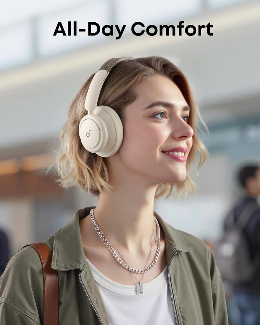 Soundcore Q30 by Anker, Hybrid Active Noise Cancelling Headphones, Multiple Modes, Hi-Res Audio, Custom EQ via App, 50H Playtime, Comfortable Fit, Bluetooth, Multipoint Connection