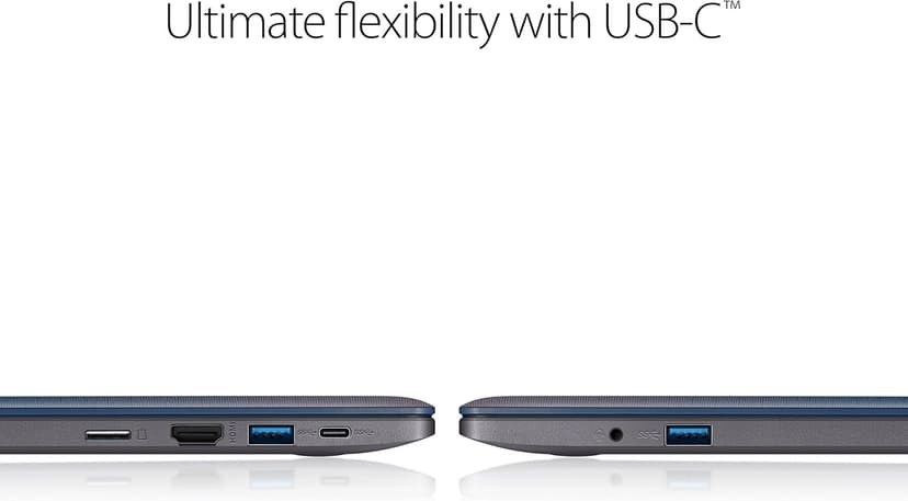 ASUS VivoBook L203MA Ultra-Thin Laptop, Intel Celeron N4000 Processor, 4GB LPDDR4, 64GB eMMC, 11.6” HD, USB-C, Windows 10 in S Mode (Switchable to Pro), L203MA-DS04, One Year of Microsoft Office 365