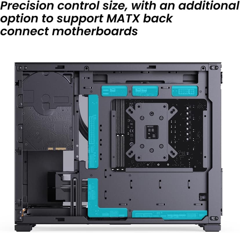 JONSBO D32 STD Micro-ATX PC Case,High Compatibility Mini Desktop Case, Support MATX Back-Connect/BTF MB,365mm GPU/240AIO/163mm Air Cooler, ATX/SFX-L/SFX PSU, USB3.2 PC Gaming Case,Black