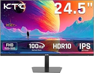 24.5 Inch 100Hz IPS Computer Monitor - FHD(1920 x 1080P), Anti-Blue Light Screen, 126% sRGB, 16.7M, Support FreeSync and GSync, PC Monitor for Casual Gaming and Working
