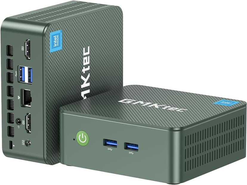GMKtec Mini PC N150, G3 Plus Intel Twin Lake N150 (3.4GHz), 16GB DDR4 RAM 1TB PCIe M.2 SSD, Desktop Computer 4K Dual HDMI/USB3.2/WiFi 6/BT5.2/2.5G RJ45