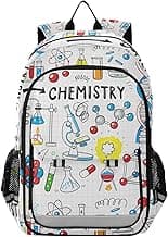 Backpack Chemistry Science School Shoulder Bag Lightweight Laptop Backpack Student Travel Daypack