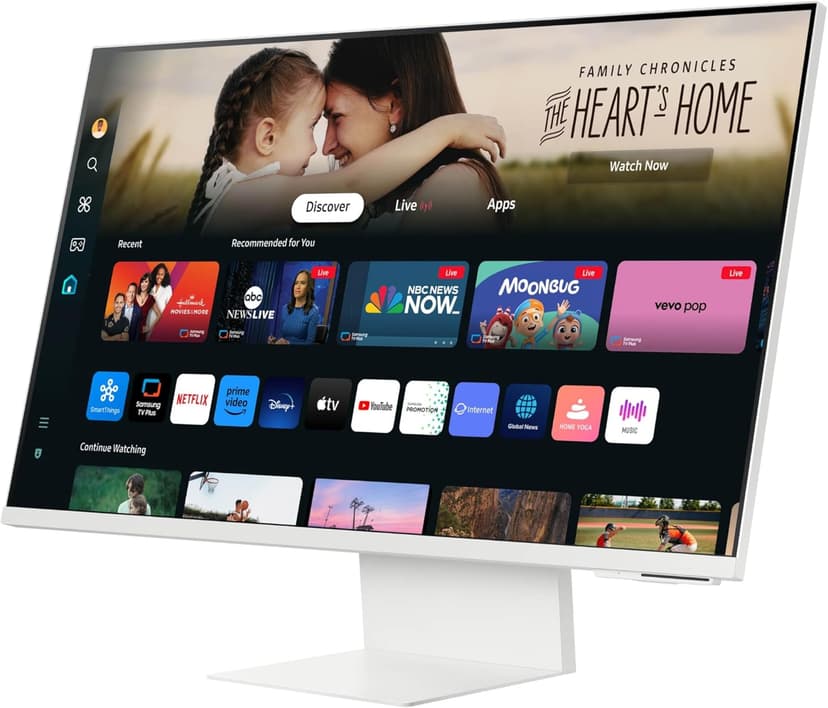 SAMSUNG 32-Inch M8 (M80D) Series 4K UHD Smart Monitor with Streaming TV, Speakers, HDR10+, AI Upscaling, USB-C, Ergonomic Stand, SlimFit Camera, Gaming Hub, LS32DM801UNXZA, 2024