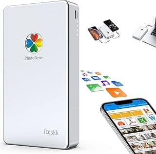 iDiskk 2TB App-le Certified External Hard Drive for iPhone 16,15 & iPad Android Mobile 2TB Photo Stick,MacBook and PC, Photo Storage Phone Drive to Bacukp Photos/Videos,Files for iPhone14/13/12/11/X