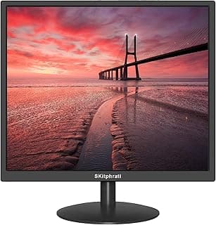 17" Monitor Square Monitor 1280 X 1024 with 45% sRGB Color Correction and 5:4 Aspect Ratio, 75 Hz, VESA Mountable, VGA, HDMI, TN Panel