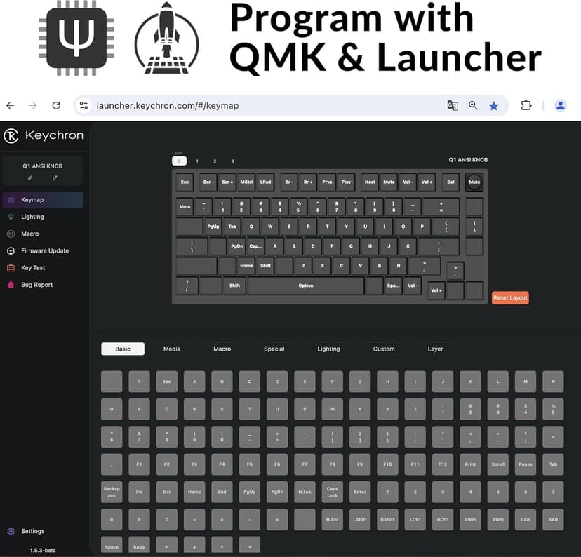 Keychron Q1 RGB Wired Custom Mechanical Keyboard, 75% Layout QMK/VIA Programmable Macro with Hot-swappable Gateron G Pro Brown Switch Double Gasket Compatible with Mac Windows Linux (White) -Version 2