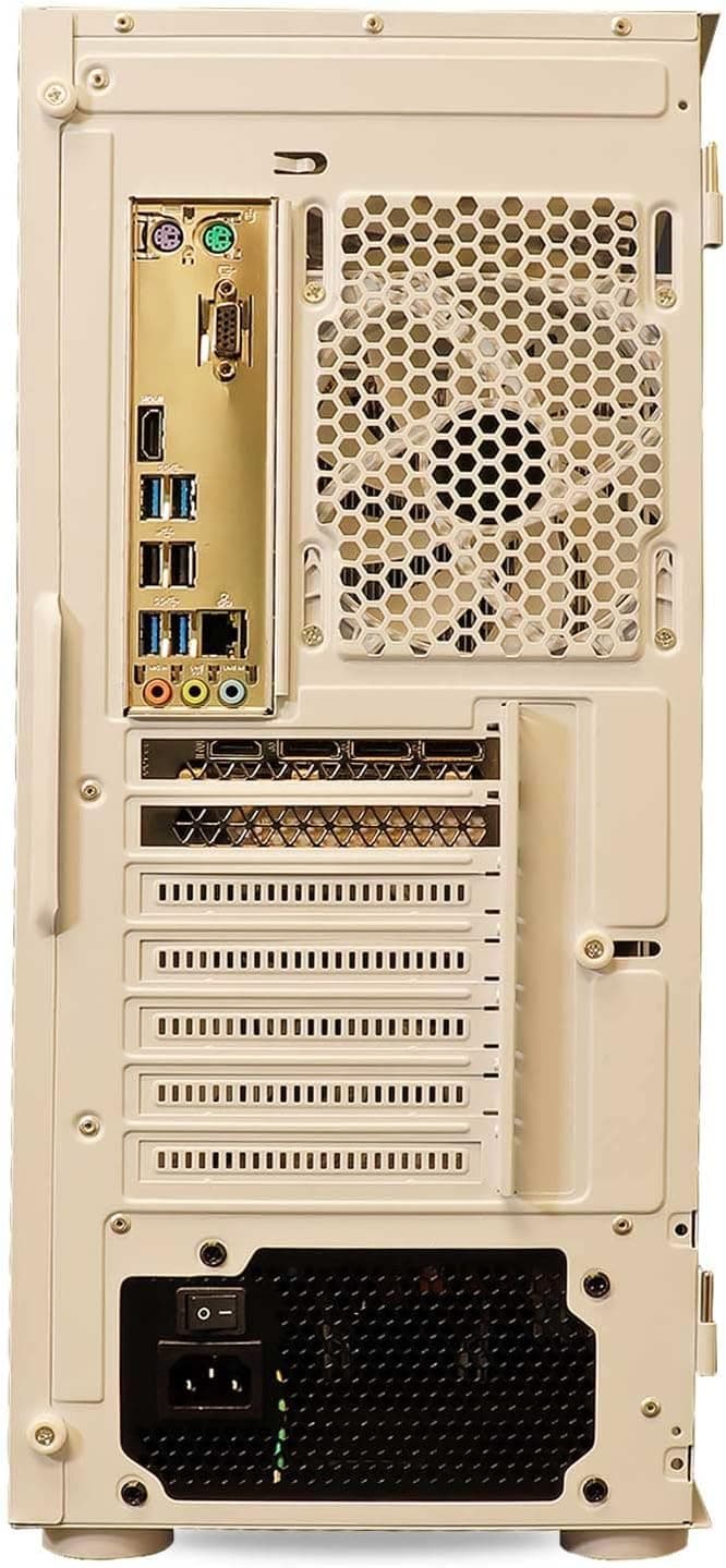 ViprTech Ghost Gaming PC - AMD Ryzen 5 5600 (4.4Ghz Turbo), RTX 3060 12GB, 16GB DDR4 3200, 512GB NVMe SSD, VR-Ready, Streaming, WiFi, RGB, Windows 11, Desktop Computer Tower, White