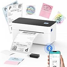 SVANTTO Bluetooth Thermal Shipping Label Printer 4x6, Compatible with Windows/Mac/Android/iOS, High-Speed 4x6 Label Printer for USPS, UPS, Ebay, Etsy, Shopify, Poshmark, Inkless Printing